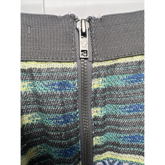 American Eagle Aztec Print Boho Embroidered Cotton Skirt Women's Size 8 - Picture 7 of 7